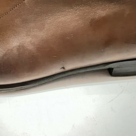 Gucci dress leather shoes formal brown men\'s size 9 monogram cap toe main image 7